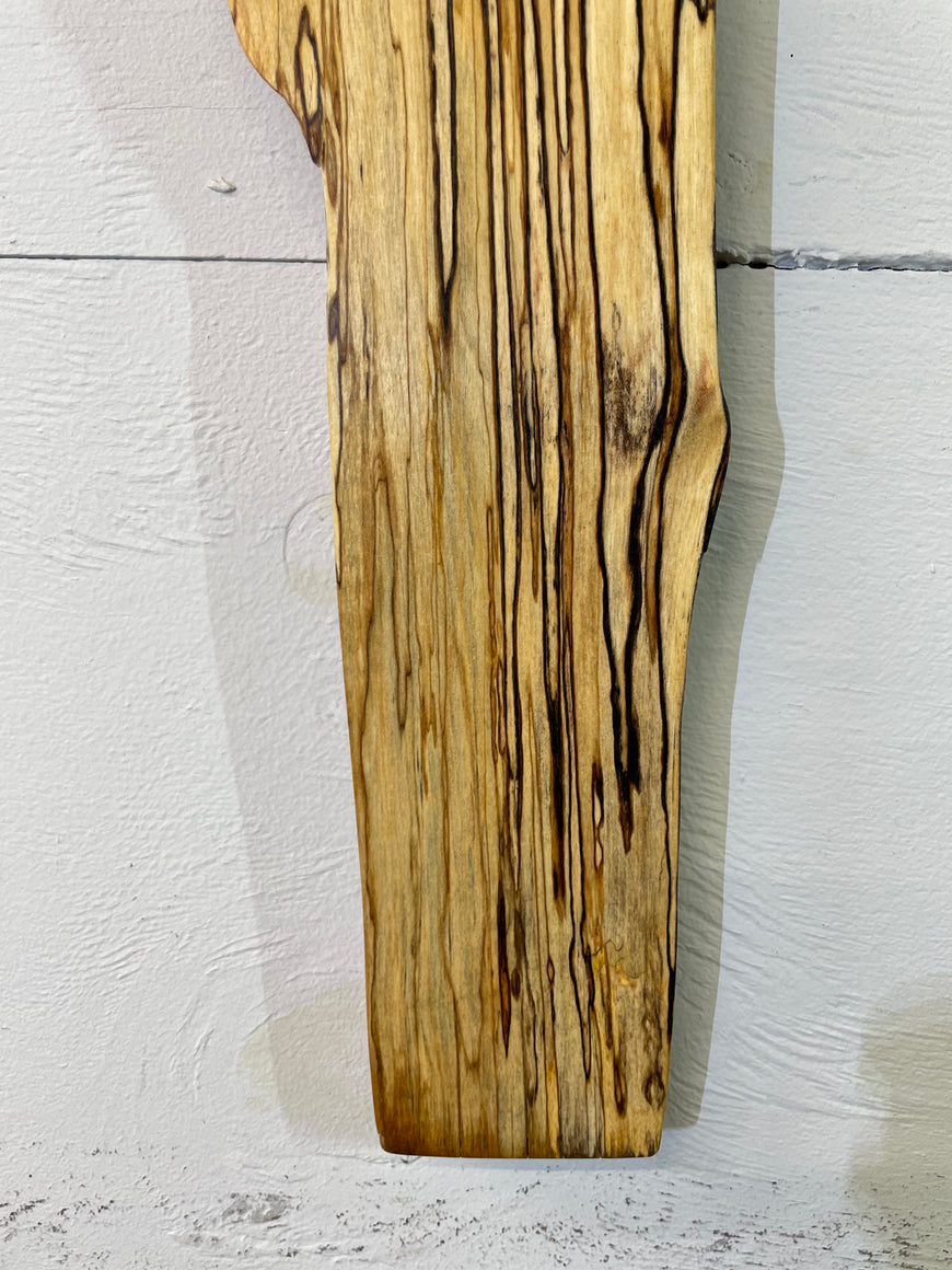 Spalted Silver Birch Wooden Wall Clock