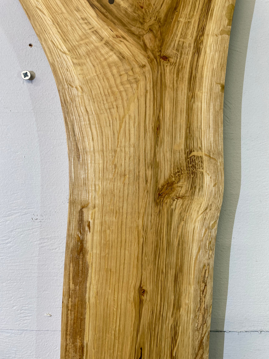 English Oak Live Edge Wooden Wall Clock