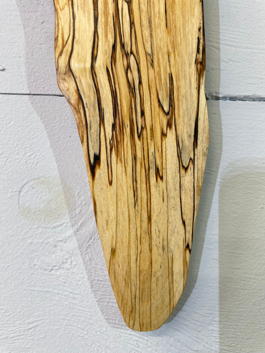 Spalted Silver Birch Wooden Wall Clock