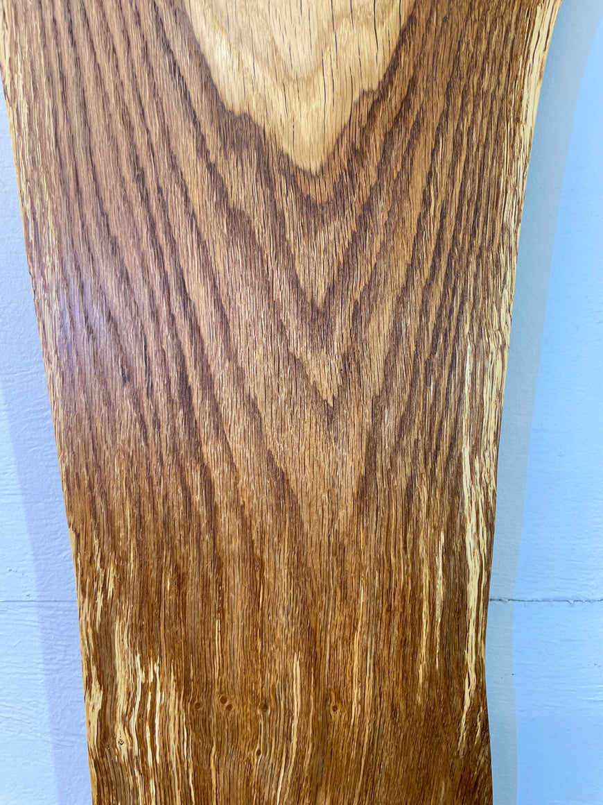 English Oak Live Edge Wooden Wall Clock