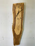 English Oak Live Edge Wooden Wall Clock