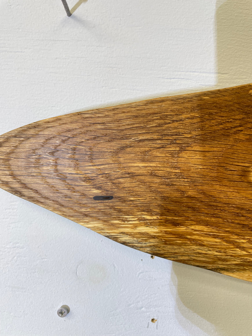 English Oak Live Edge Wooden Wall Clock