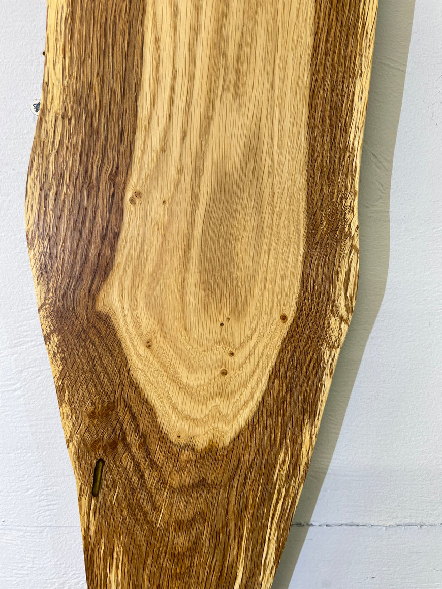 English Oak Live Edge Wooden Wall Clock