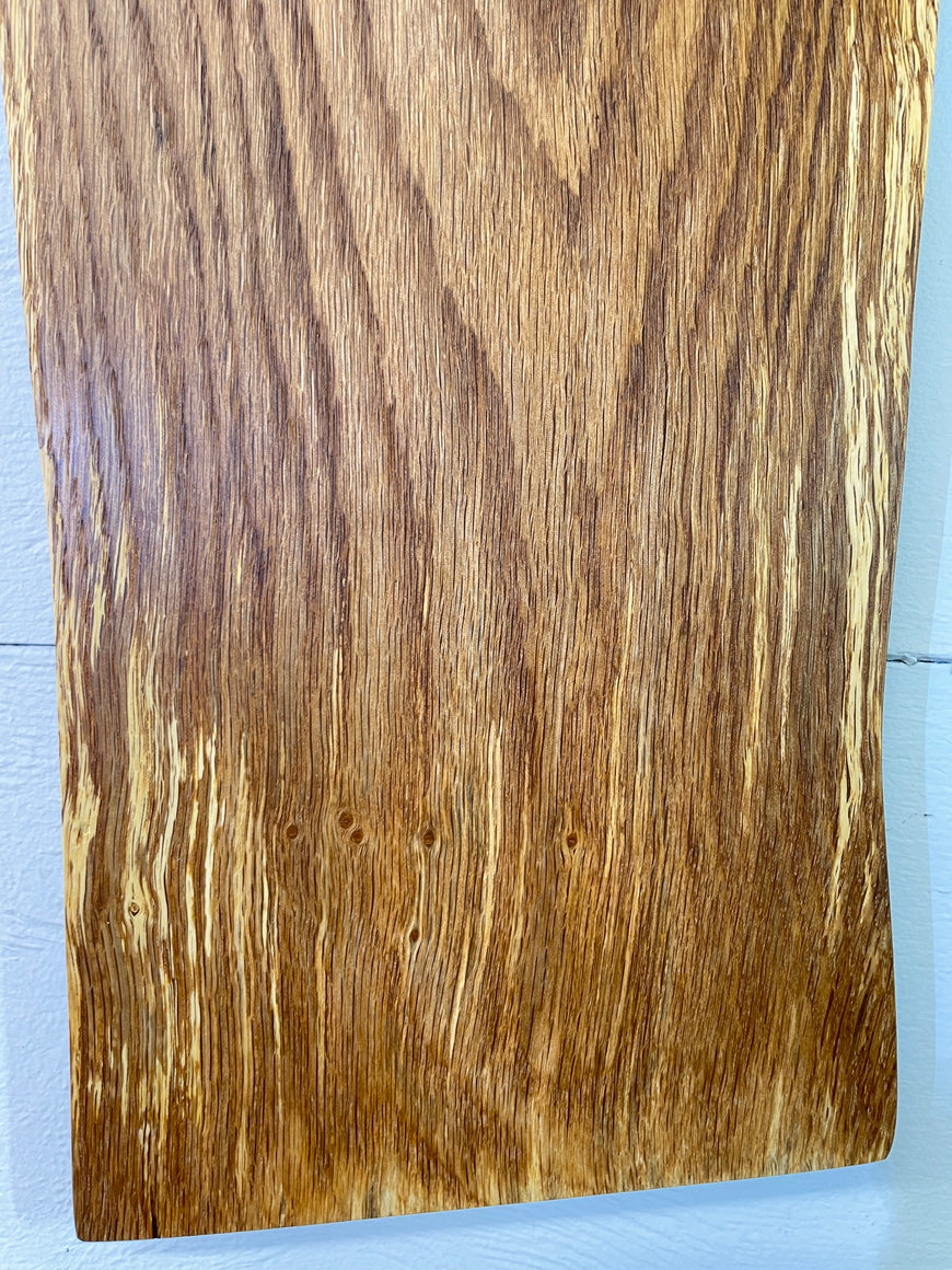English Oak Live Edge Wooden Wall Clock