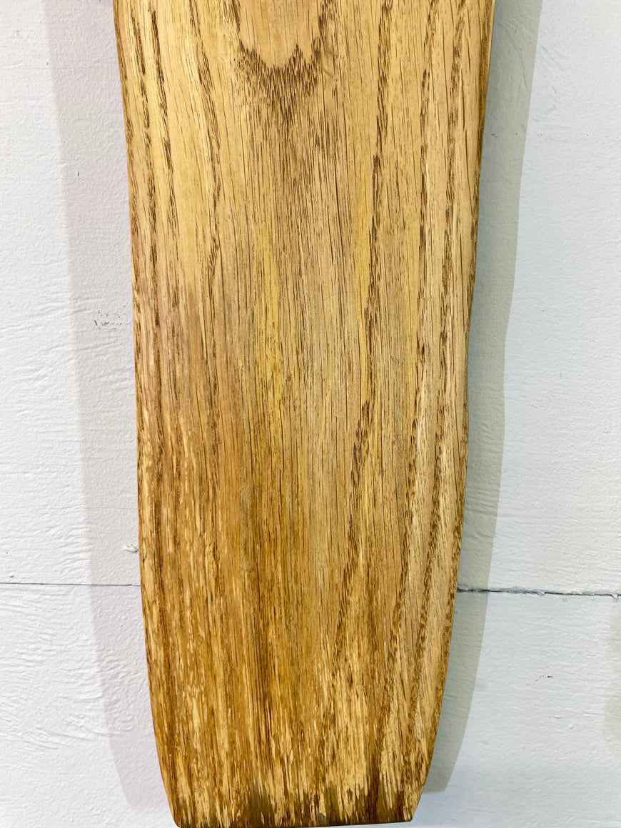 English Oak Live Edge Wooden Wall Clock