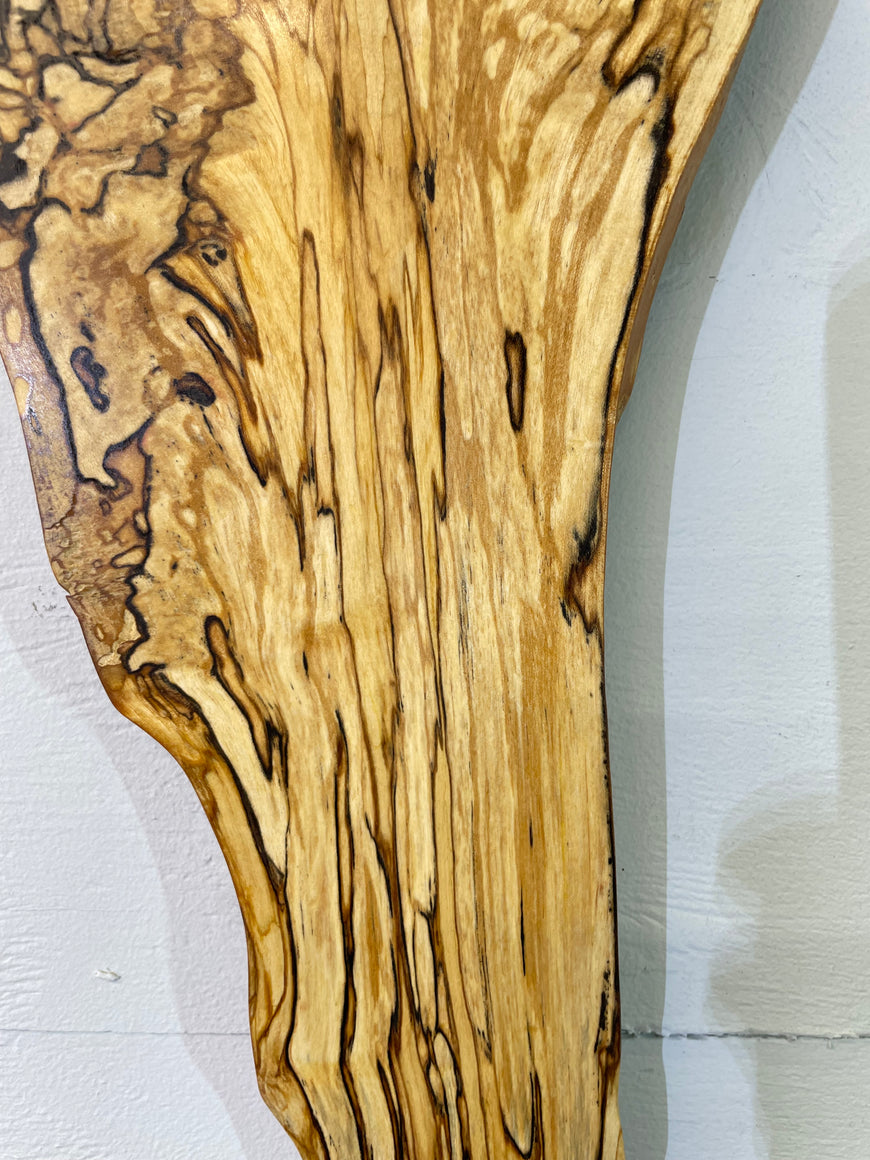 Spalted Silver Birch Wooden Wall Clock