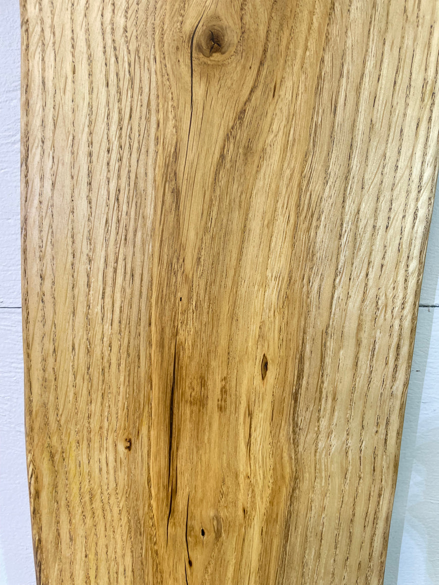 English Oak Live Edge Wooden Wall Clock