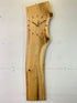English Oak Live Edge Wooden Wall Clock