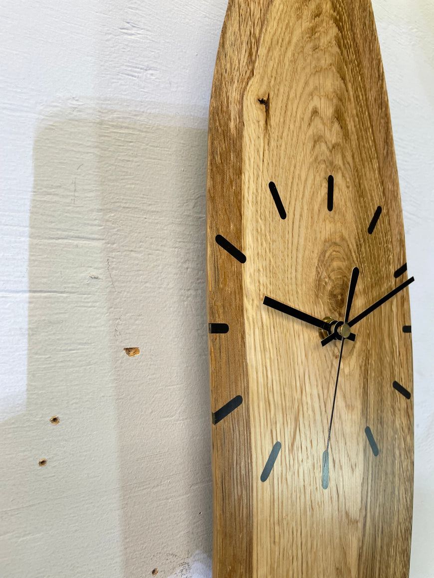 English Oak Wooden Wall Clock