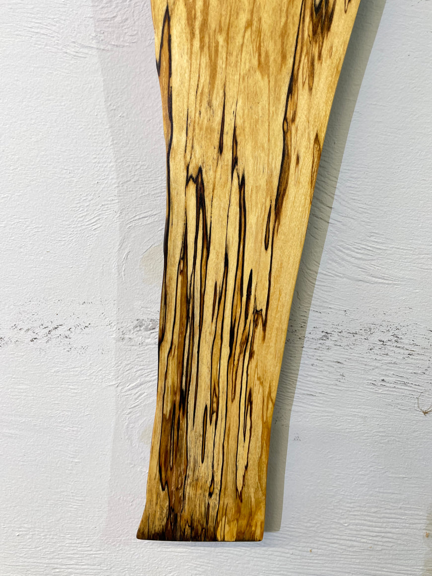 Spalted Silver Birch Wooden Wall Clock