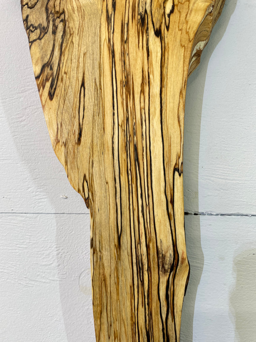 Spalted Silver Birch Wooden Wall Clock