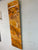 Narrow Brown and Orange Abstract Resin Wall Clock