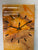 Narrow Brown and Orange Abstract Resin Wall Clock