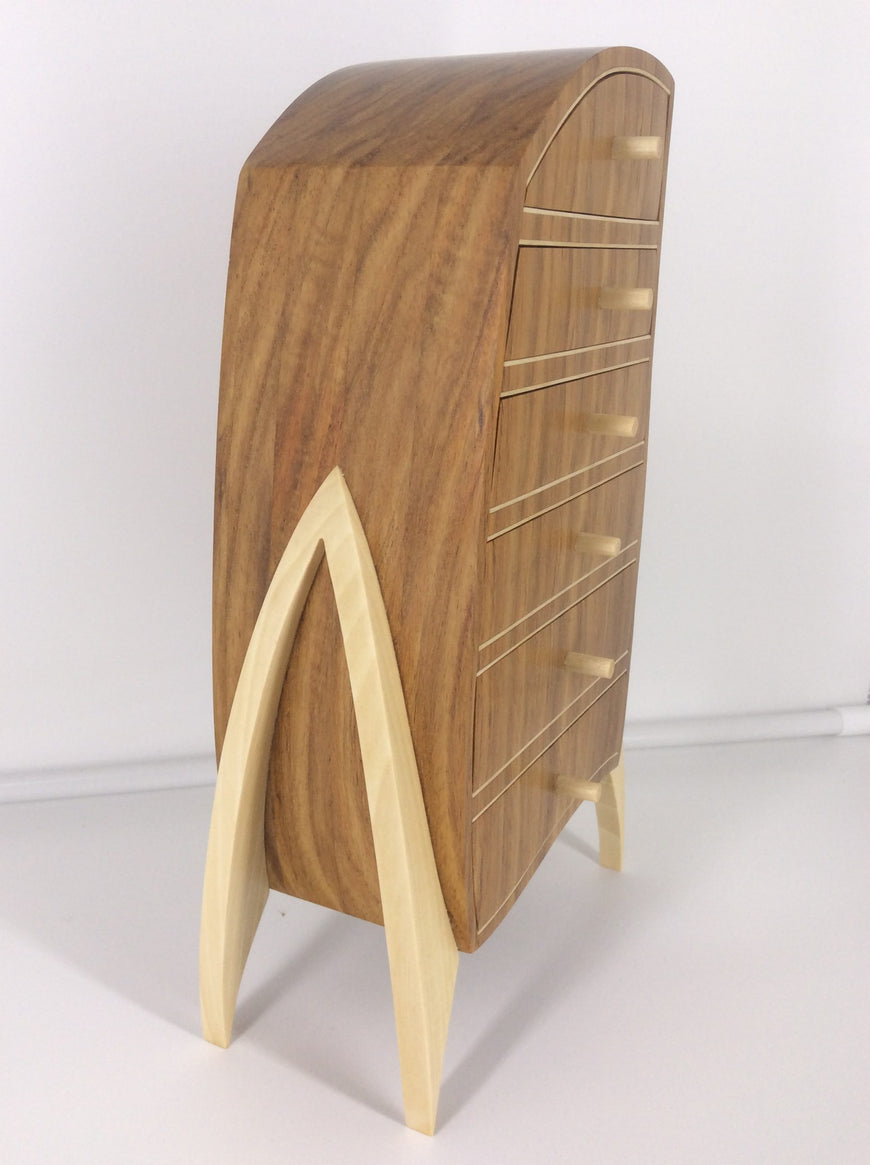 Kiaat Wood Jewellery Box