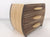 Rounded End Black Walnut and White Beach Jewellery Box