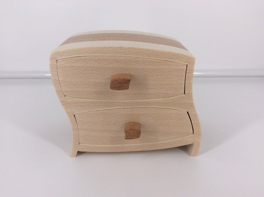 Wonky White Beach Jewellery Box