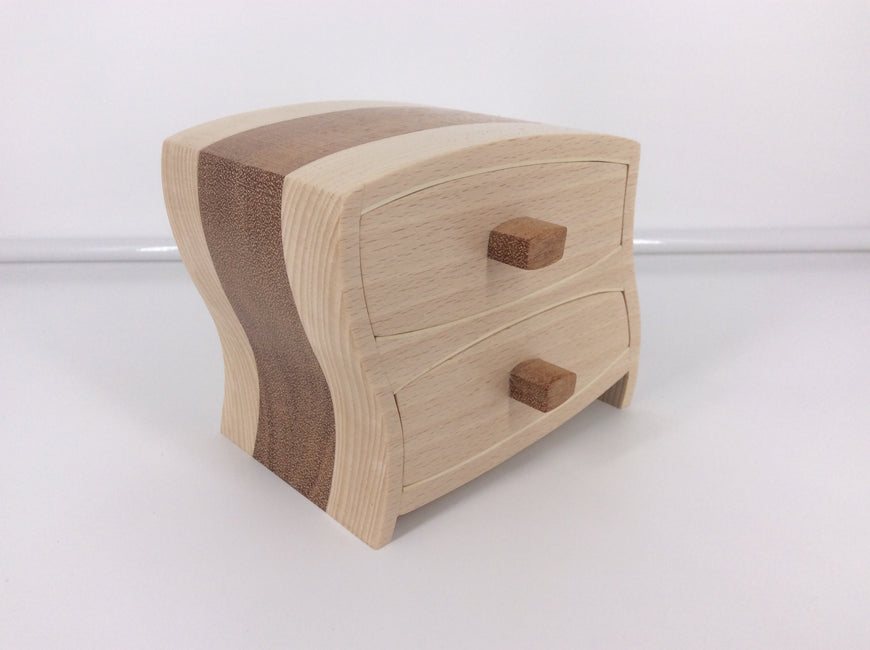 Wonky White Beach Jewellery Box