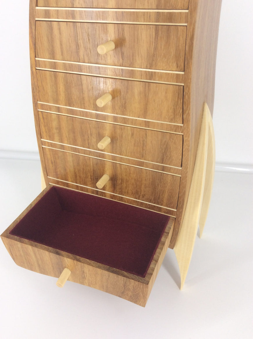 Kiaat Wood Jewellery Box