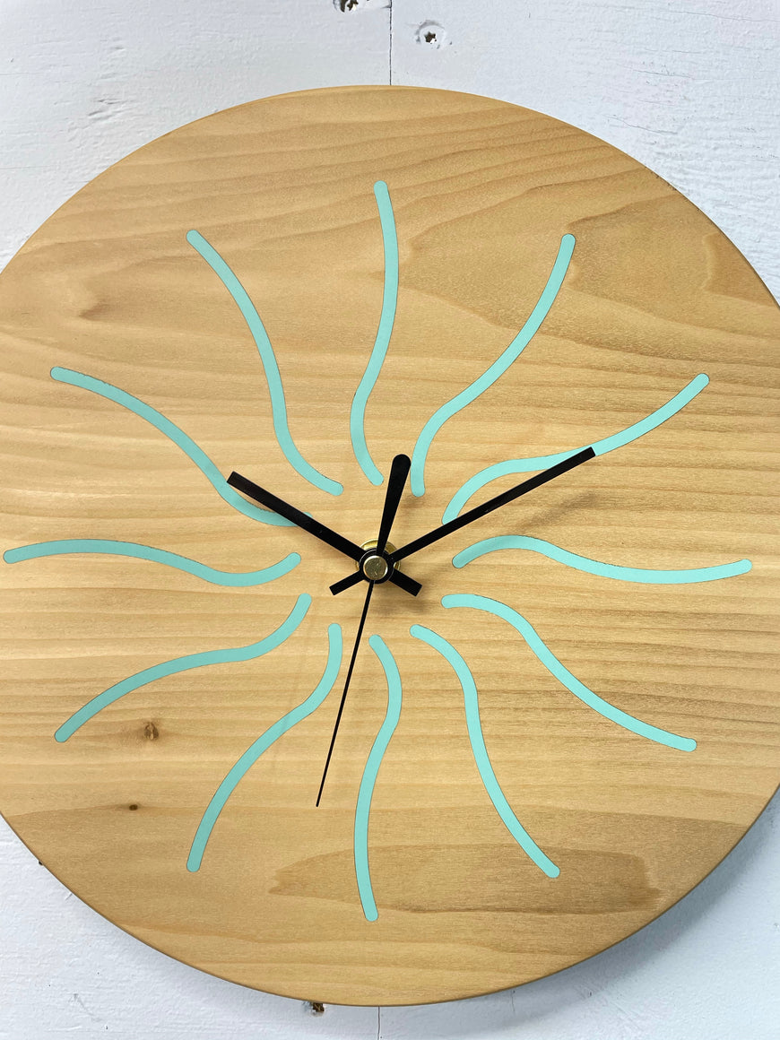 Wood Wall Clock, Wooden Wall Clock, Bespoke Clock.