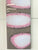 Grey And Pink Rectangular Abstract Resin Wall Clock