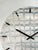 51cm Large Light Grey Abstract Resin Wall Clock