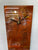 Modern Narrow Brown Copper and Ivory Abstract Resin Wall Clock