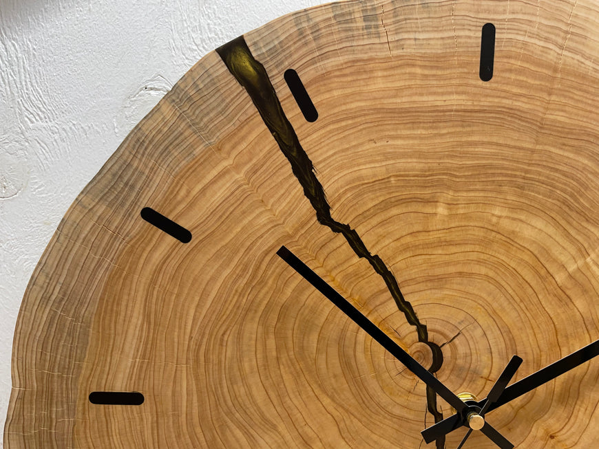 End Grain Wooden Wall Clock