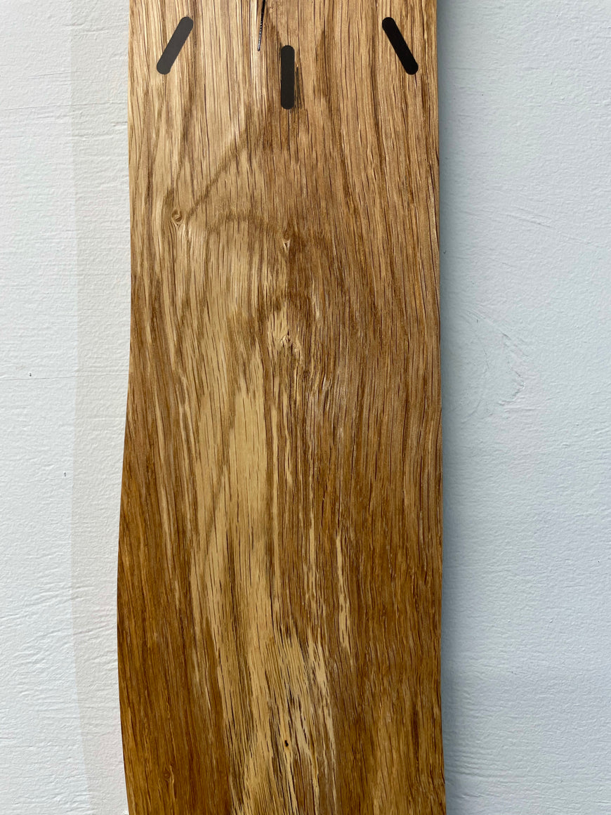 Slim English Oak Wall Clock