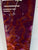 Narrow Dark Purple Plum and Copper Abstract Resin Wall Clock