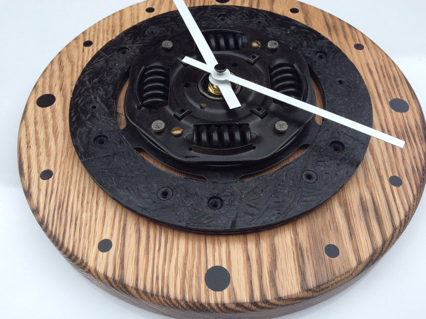 Clutch Plate Clock, Steampunk, Industrial Clock