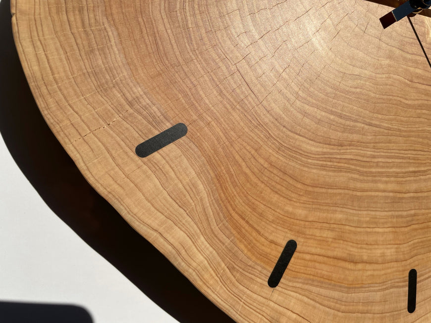 End Grain Wooden Wall Clock