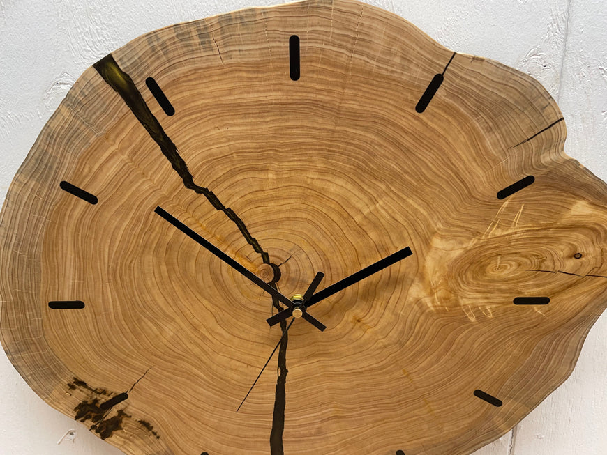 End Grain Wooden Wall Clock
