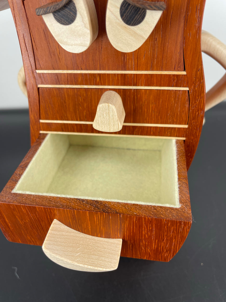 Padauk and Maple Jewellery box