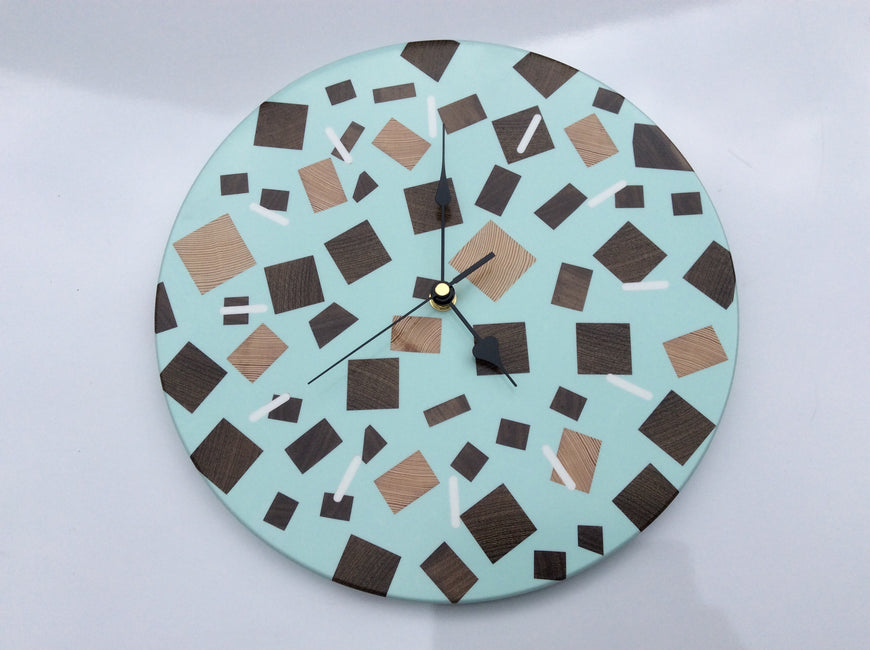 Chocolate Mint Ice Cream Wall Clock