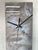 Grey and Pale Blue Rectangular Abstract Resin Wall Clock