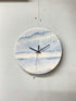 Pale Blue Resin Wall Clock