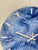 33cm Navy Blue Baby Blue and White Abstract Modern Resin Wall Clock