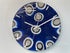 33cm Navy Blue Grey and Black Abstract Modern Resin Wall Clock