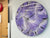 50cm Large Purple and Grey Abstract Modern Resin Wall Clock