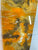 Narrow Brown and Burnt Orange Abstract Resin Wall Clock