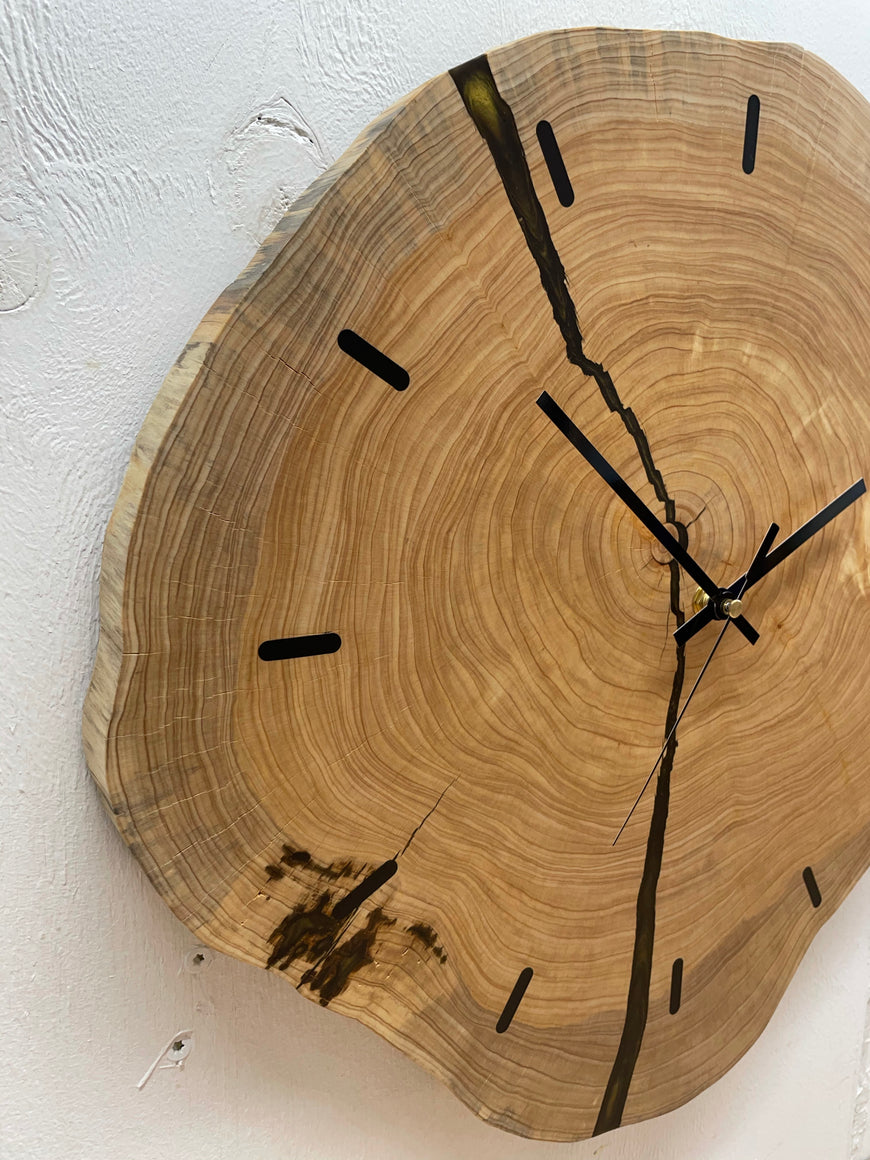 End Grain Wooden Wall Clock