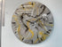 50cm Large Metallic Silver, Gold Black and White Abstract Modern Resin Wall Clock