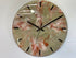 33cm Antique Gold Ivory and Copper Abstract Modern Resin Wall Clock