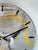 33cm Metallic Silver Gold and Black Abstract Modern Resin Wall Clock