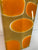 Narrow Brown and Burnt Orange Abstract Resin Wall Clock