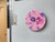 Pink And Purple Resin Wall Clock