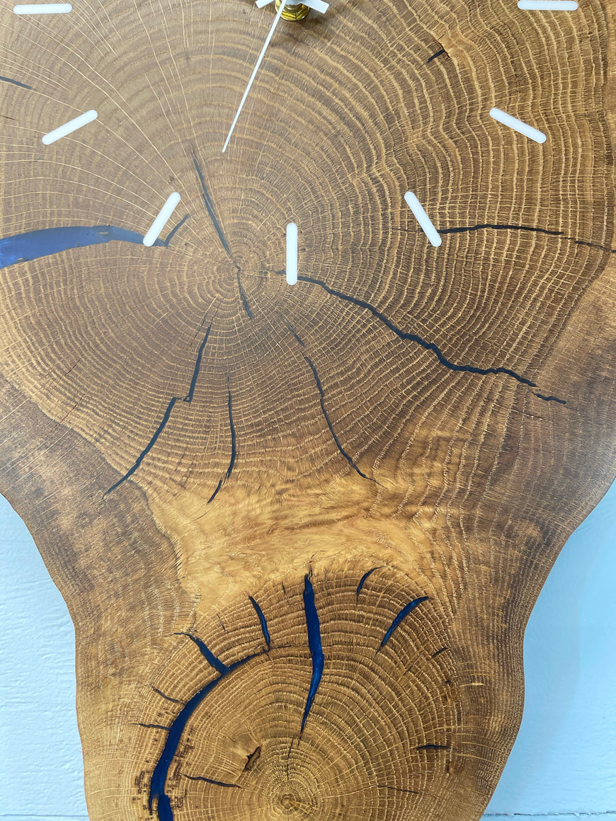 Chunky English Oak Wooden Wall Clock