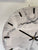 33cm Grey White and Black Abstract Modern Resin Wall Clock