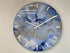 33cm Baby Blue Navy Blue and Grey Abstract Modern Resin Wall Clock