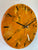 33cm Burnt Orange Black and Ivory Abstract Modern Resin Wall Clock